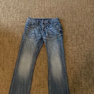 Blue jeans straight